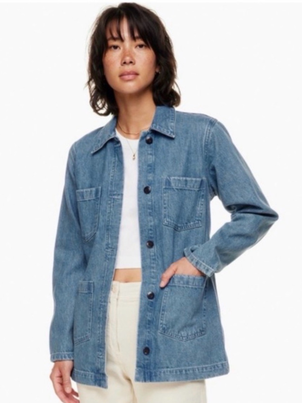 RETAIL $148 WILFRED FREE PORT JACKET *MISSING BELT*
